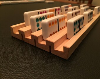 Set of 4 Reversible Domino/Card Holders