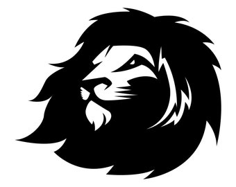 Download Lion head stencil | Etsy