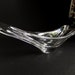 1950s 1960s Mid Century Modern Small Daum Crystal Circe Swallowtail Bowl Sculpture