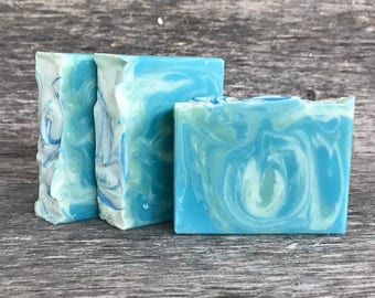 Sea Glass Artisan Soap, Handmade Soap, Shea Butter Soap, cocoa butter soap