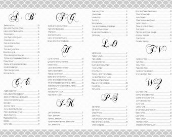 seating charts for wedding receptions