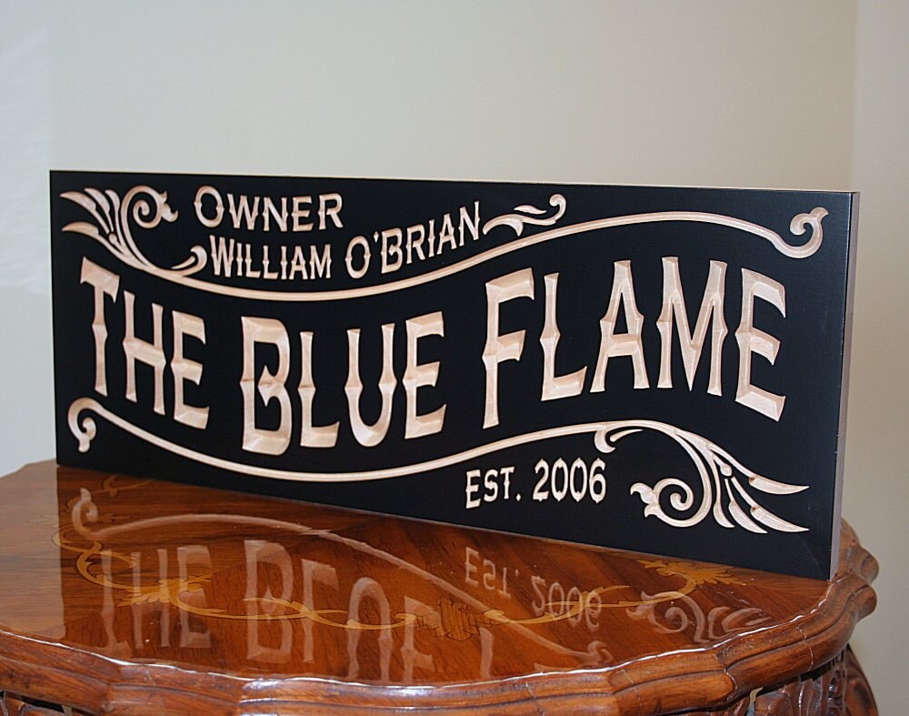 Custom Bar Sign Pub Sign Irish Pub Sign Carved Wood Sign