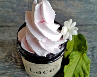 ROSEHIP Pink Himalayan Sea Salt Whipped Soap - Ylang-Ylang, Exfoliating, Vegan Soap, Handmade Soap, Hand Soap, Body Soap, Essential Oils
