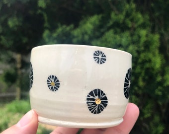 Small Planter with Gold