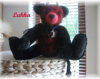 Sweet 'n' Naughty Little Lukka Handstitched One-of a Kind Steiff Mohair Teddy Bear