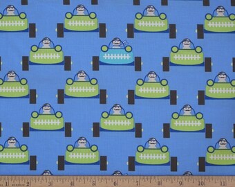 Michael Miller Les Monsieurs "Faster" fabric by designer Tamara Kate. MM008