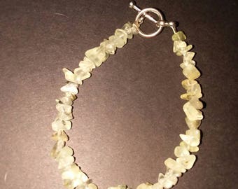 Prehnite bracelet
