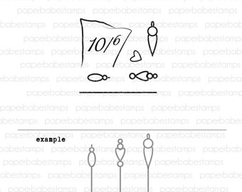 Hat Pins - Paperbabe Stamps - Photopolymer Stamp - Image for Mixed Media and paper crafting