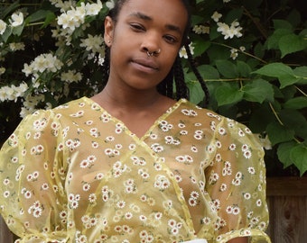 Daisy Chiffon Bobbi Puff Blouse.