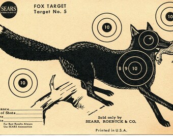 Vintage Shooting Target/Fox