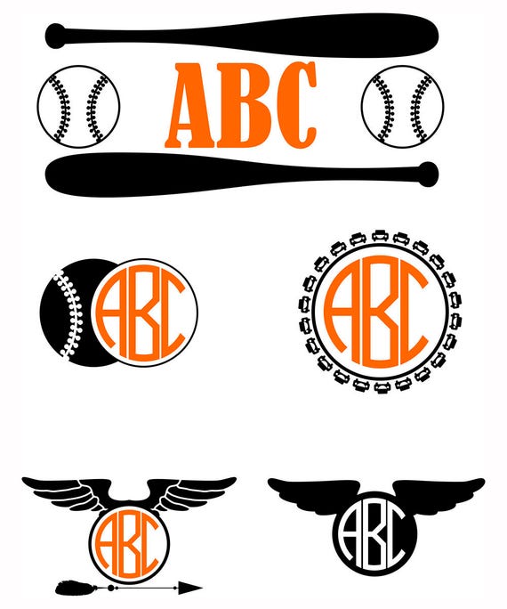 Download Boys Baseball monograms SVG Kids vector monogram Frames svg