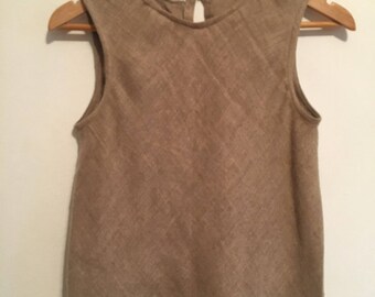 Vintage Cropped Linen top XS/S