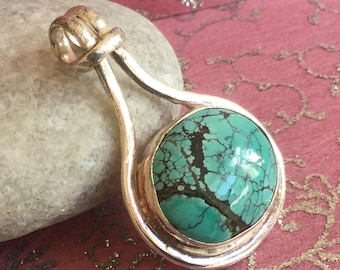 Sterling Silver and Turquoise Pendant