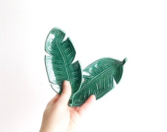 Banana Leaf Ring Dish - Plant Ring Dish - Jewelry Dish - Ring Holder - Plant Lady