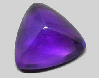 Amethyst 2.36cts Trillion Cabochon Cut 9.00 x 9.00mm Zambia T1072 Purple Loose Gem Faceted Gemstone Jewelry Making Semi Precious Triangle
