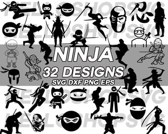 Svg ninja warrior | Etsy