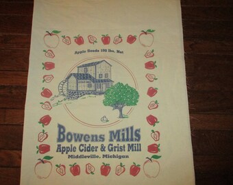 feed sack fabric, flour sack fabric, craft fabric, grain sack fabric, fabric panels, sewing supplies, craft supplies, Bowens Mill