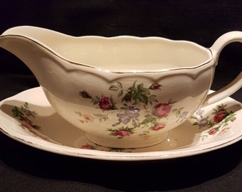 Regency British Anchor Gravy Boat with Underplate