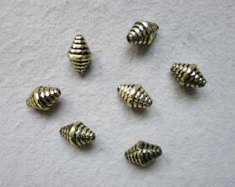 Antique gold CCB resin beads