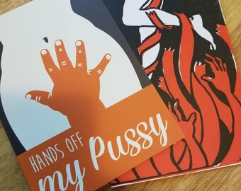 Hands Off Postcard - 2 pack
