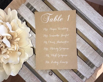Silver Glitter Table Numbers