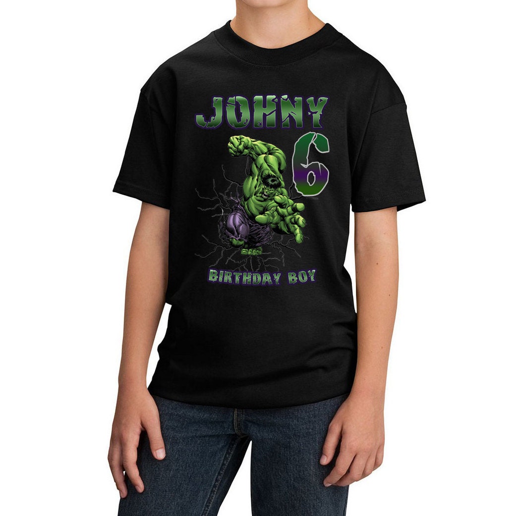 Incredible Hulk Birthday Shirt Custom personalized shirts for