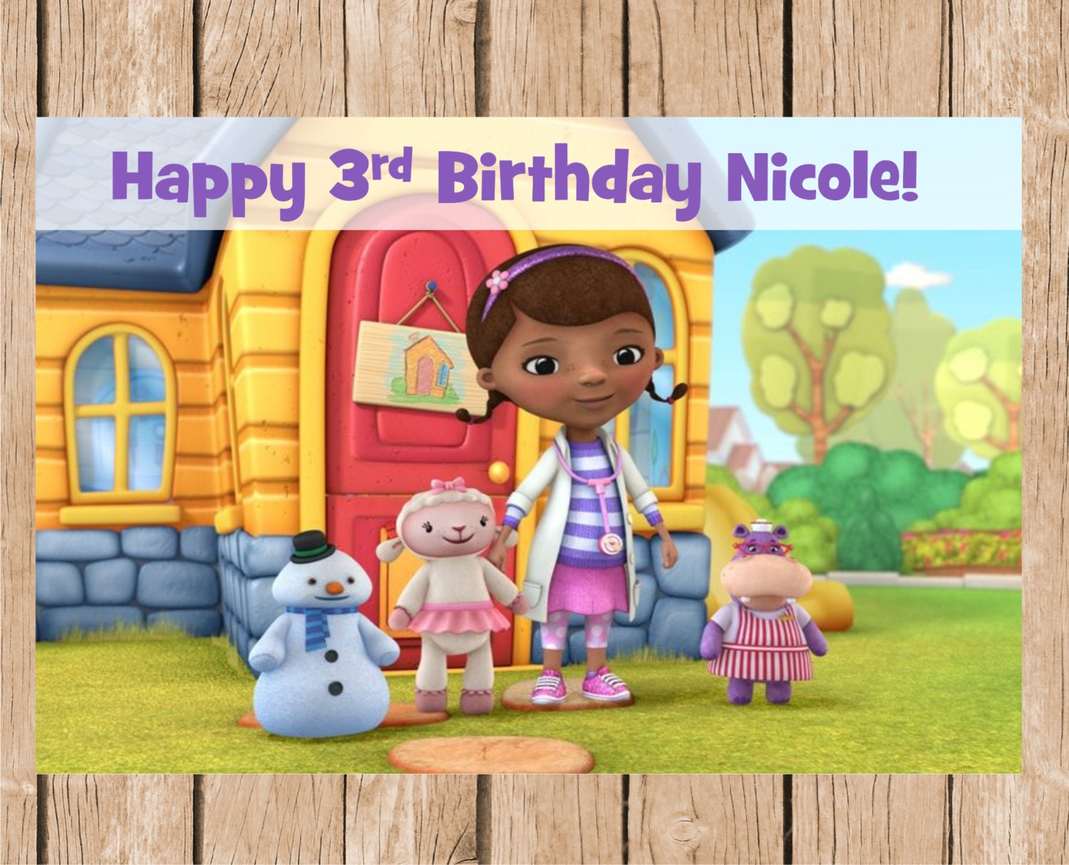 doc mcstuffins 3rd birthday shirt