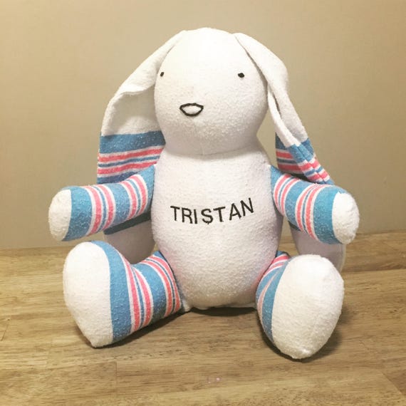 stuffed animal made from hospital blanket