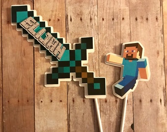 Minecraft Cake Topper