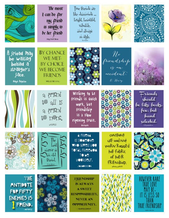 friendship quotes stickers life planner printabledigital