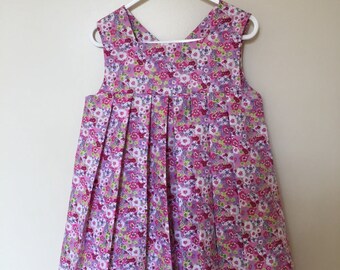 girl floral cotton dress