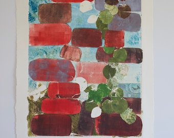 Fine Art Botanical Non-toxic Monotype Print