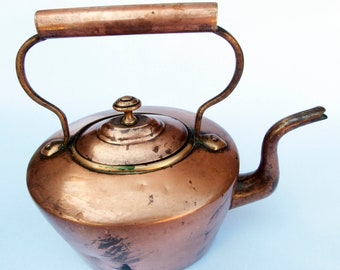 Large Victorian Copper Kettle