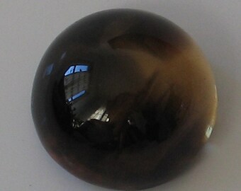 Smoky Quartz Round Stone High Dome 22mm x 12mm