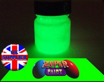 PREMIUM Zuperpaint Green Glow In The Dark Paint 30ml