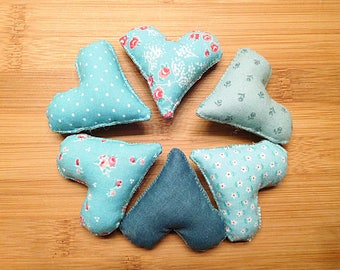 Spring Hearts Ornaments Turquoise Bowl Fillers Mothers Day Decorations