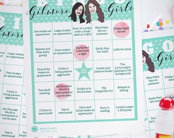 20 Bingo Game Cards // Gilmore Girls Game // Downloadable + Printable