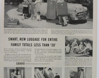 Lug 102 " Leed's Travelwear " Ad - 1950s