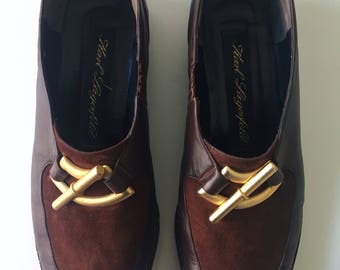 Karl Lagerfeld, leather loafers