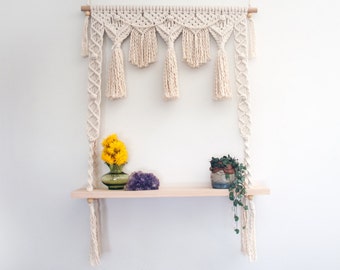 Macrame Hanging Shelf 'Fiesta'