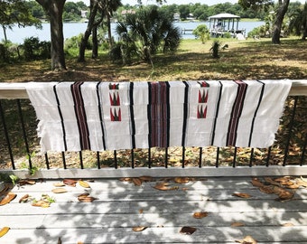 Vintage Handwoven Peace Throw