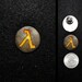 Hand Cast Half Life Lambda 1.1 Inch Lapel Pin or Magnet