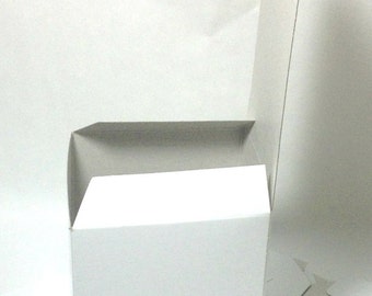 PLAIN 3X3X3 White Gift BOX set of 5- 3x3x3 Gift Box- 3x3x3 Favor Box