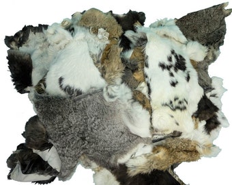 One Pound (1 lb) of Heavy Rabbit Fur Scrap (140-HVN-B (3-4))