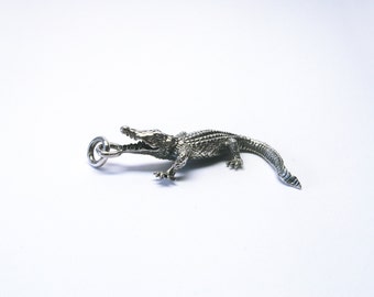 Alligator Crocodile Jewelry Pendant silver 925