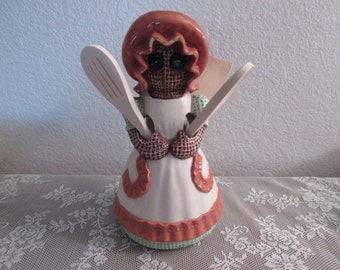 Vintage Sittre Large Ceramic Utensil Holder