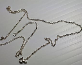 Silve neck chain, various lengths, 92.5 sterling silver