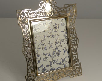 Antique English Polished Brass Photograph Frame c.1890
