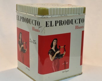 Vintage 1950-60's El Producto Blunts Retail Tin