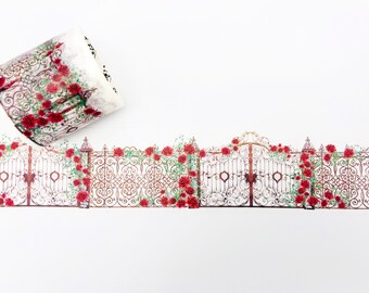 Floral Wedding Washi Tapes - Masking Tape - Japanese Washi Tape - Paper tape - Decorative tape - Planner tape - Scrapbooking Tape